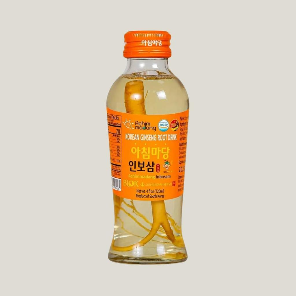 Achimmadang Inbosam 120ml Botol Kaca - Minuman Akar Ginseng Asli Korea