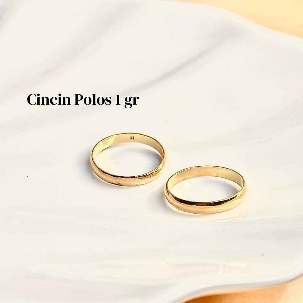 Cincin Polos berat 1 gram {1 PCS CINCIN}