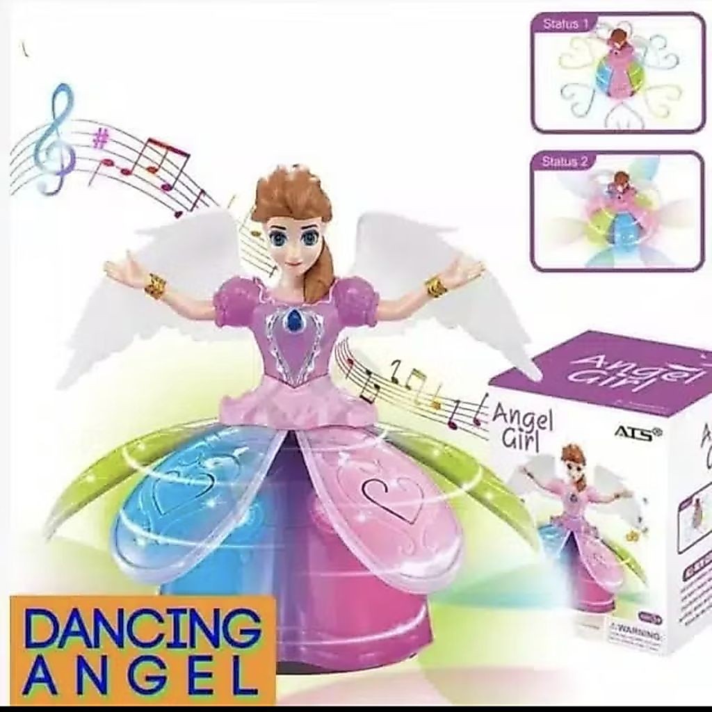 Mainan Boneka Musik Putar Putri Peri rok mengembang berputar