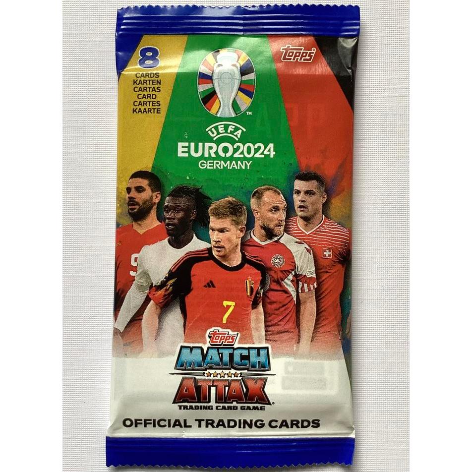 Topps Match Attax UEFA Euro 2024 Germany Official Trading Cards Booster Pack (8 Cards)