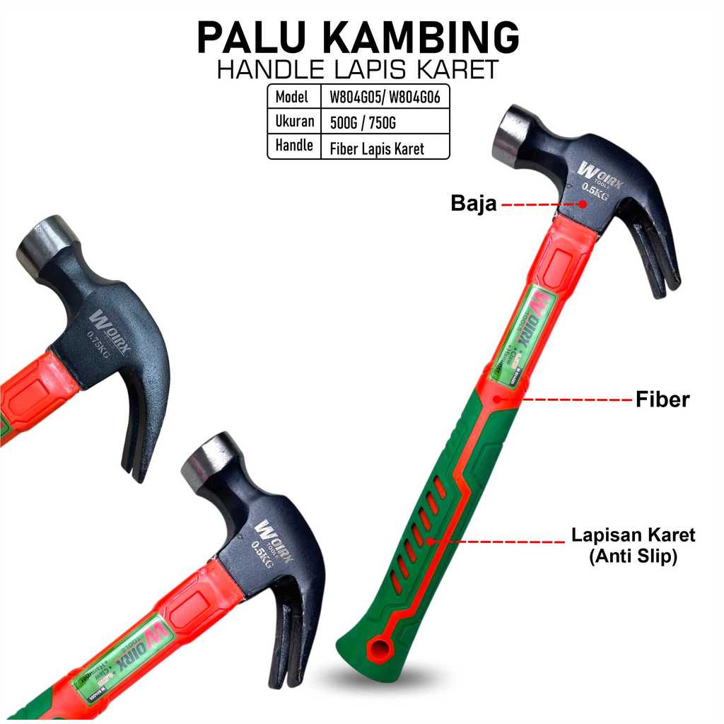 WOIRX TOOL Palu Kambing Martil Hammer