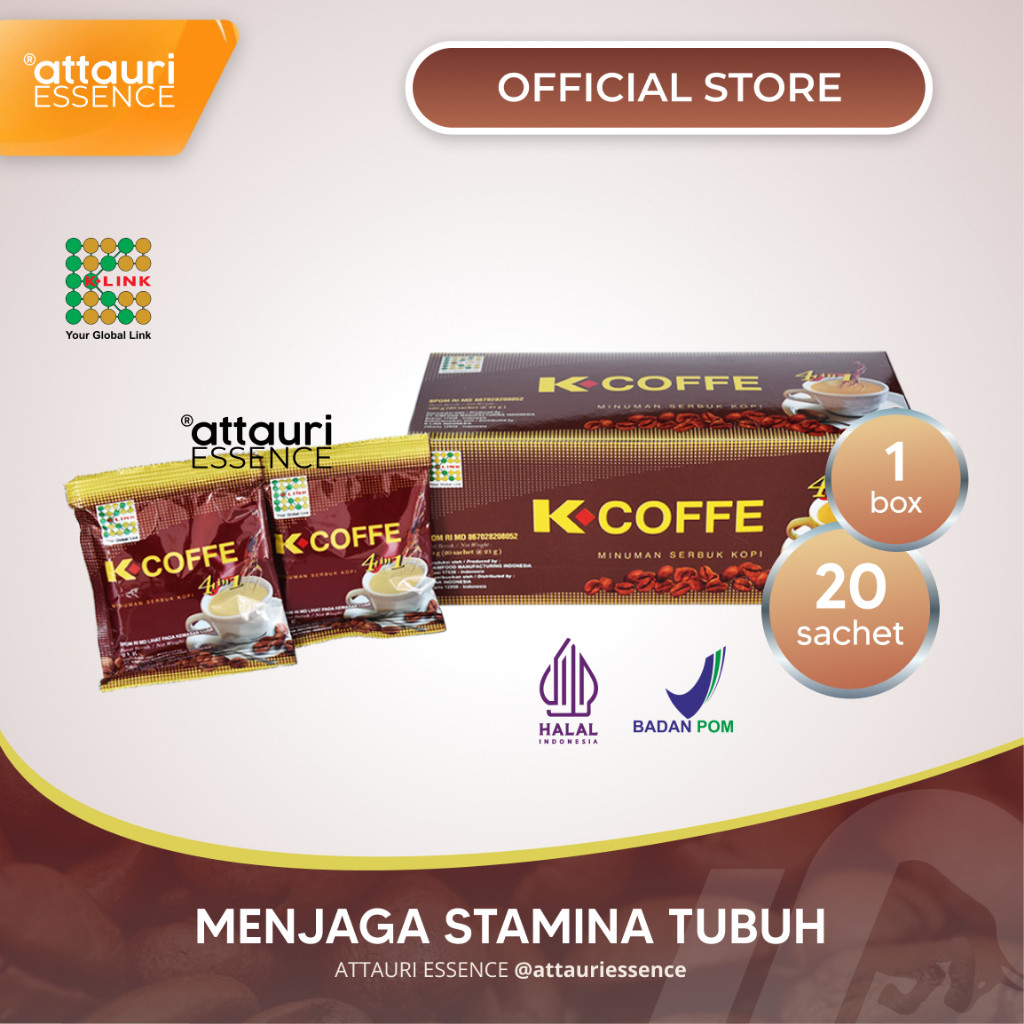 K-LINK K-Coffee 4in1 Minuman Serbuk Kopi (20 Sachet)