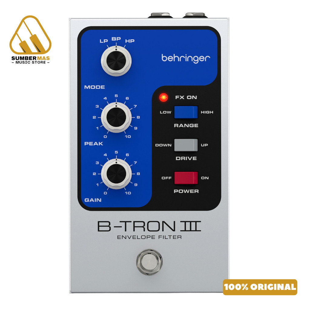 Behringer B-TRON III Envelope Filter Vintage Auto-Wah Instrument Effect Pedal - Efek Pedal Audio Ins