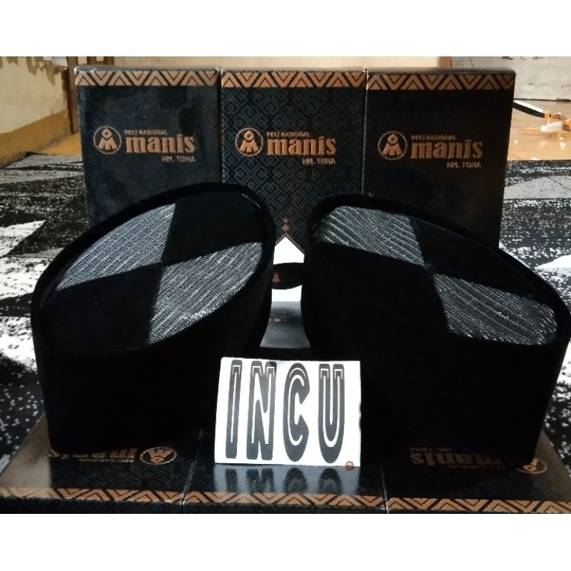 SALEPECI PRIA AC Silang dan AC MANIS M.TOHA PECI MERK MANIS PECI HITAM SONGKOK BANDUNG ORIGINALTERMU