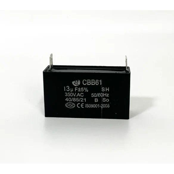 Black 13uF Generator Capacitor Generator CBB61 13uF 50/60Hz 350VAC Fan Motor