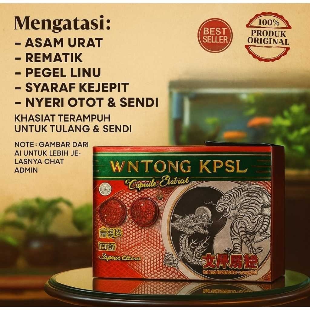 BoronganWangtong Kapsul Herbal Asam Urat Pegel Linu