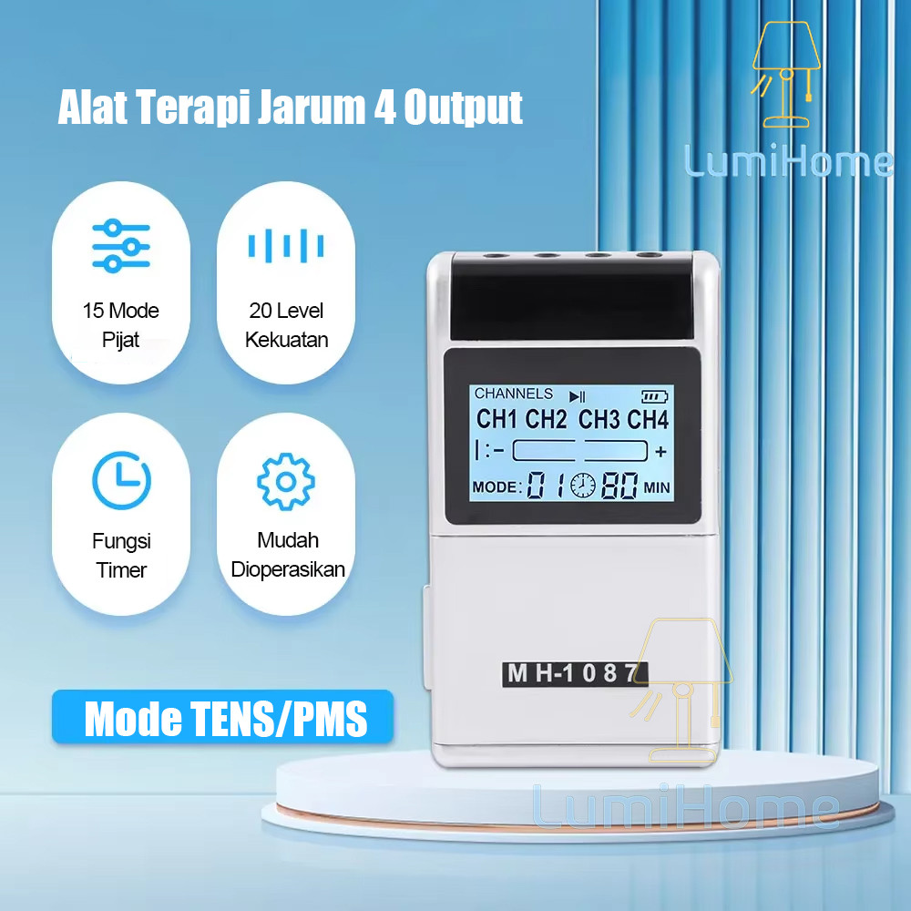 Pijat Terapi Listrik Alat Pijat Terapi Listrik TENS EMS 48 Modes | Refleksi Akupuntur Electric Massa