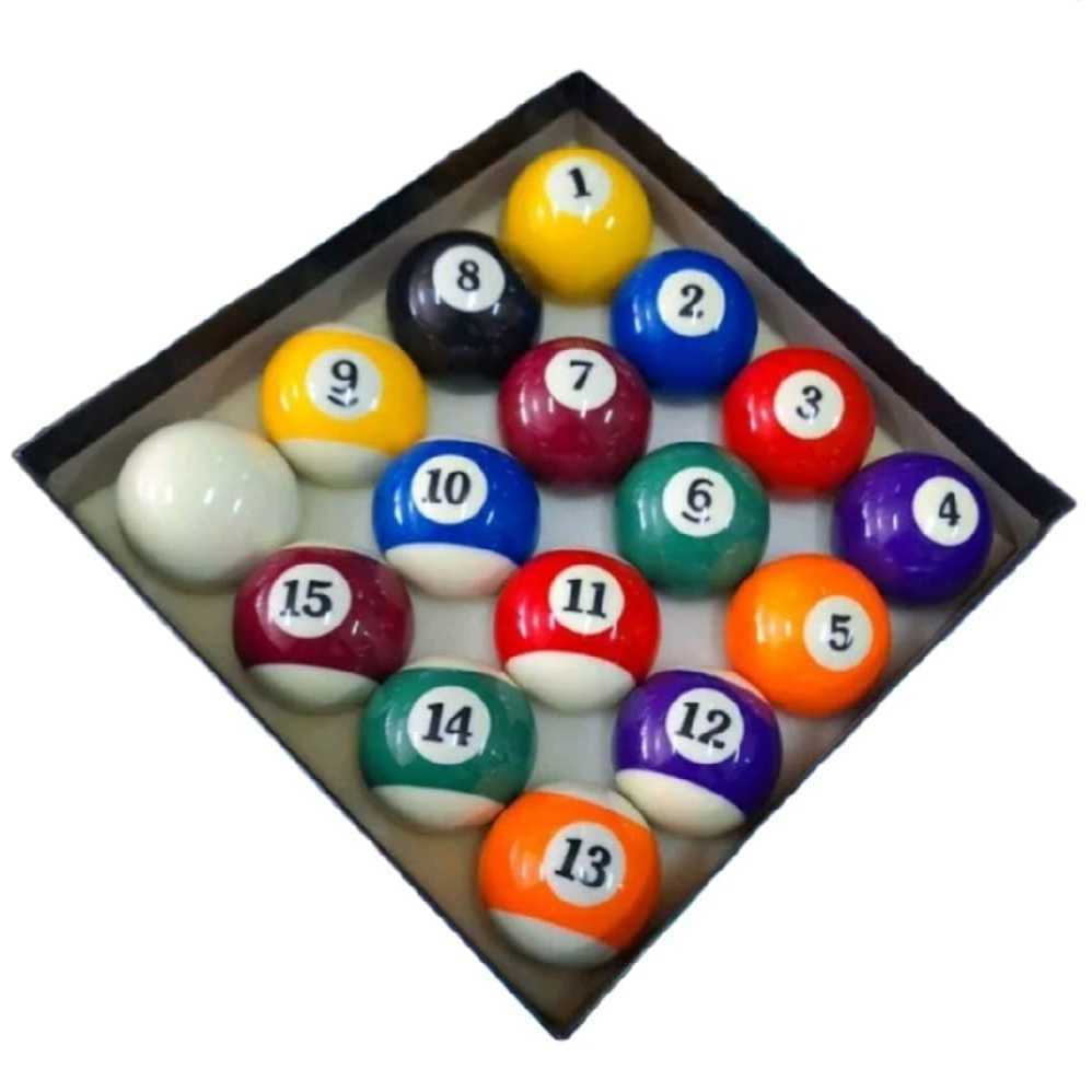 BOLA BILLIARD UKURAN 57MM SET POOL BALL BEST QUALITY UKURAN BESAR MEJA 9 FEET IMPORT