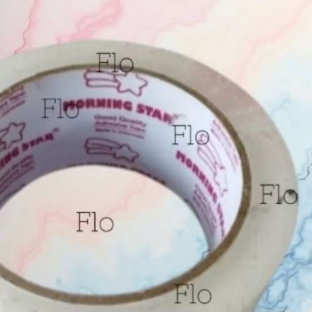 Morning Star. 2 Inci 48 mm 100 Yard. Lakban, Isolasi, Perekat, Solasi, Tape, Lem. Warna Bening | Sol