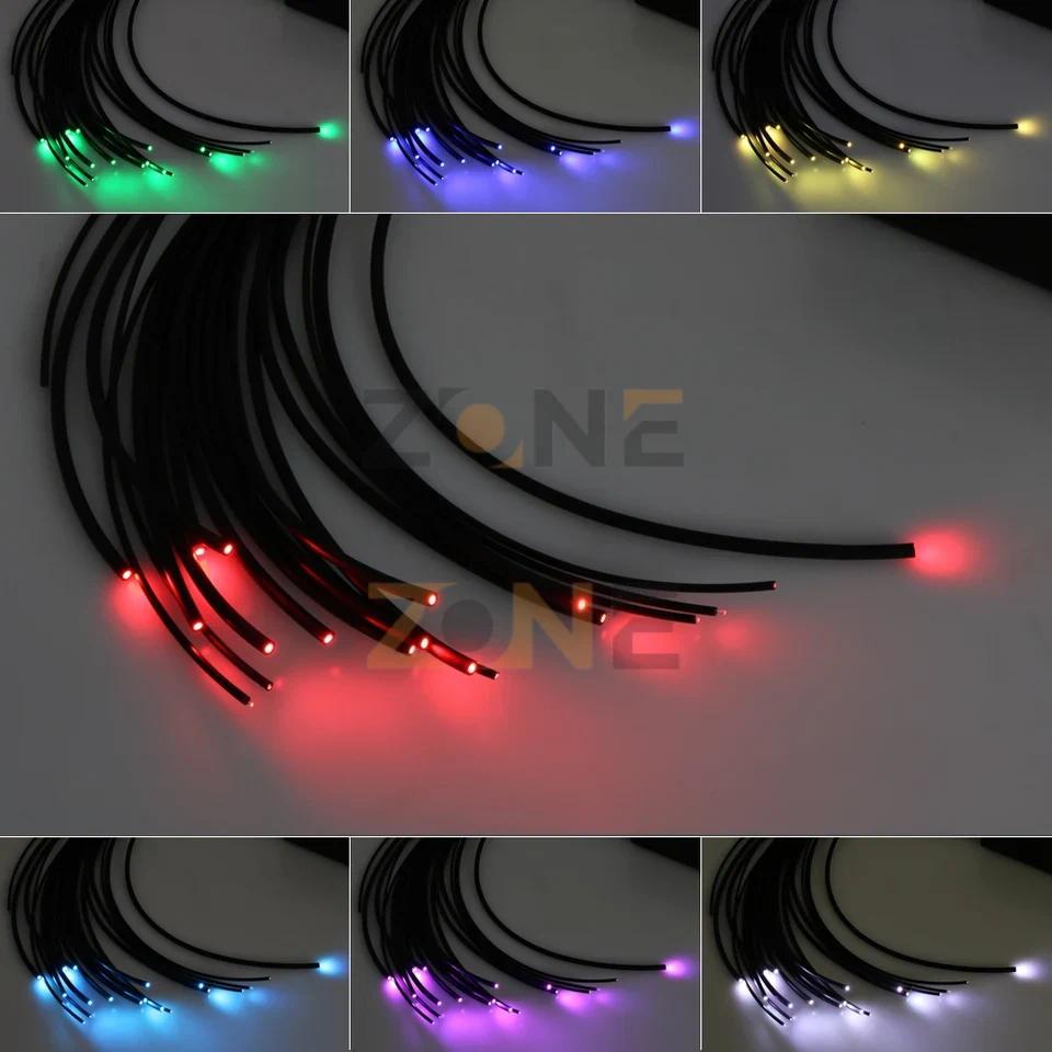 Kabel Fiber Optik Dengan Cover Lampu Hias Fiber Optik RGB 50/100m Untuk Plafon Dan Kolam Renang PMMA