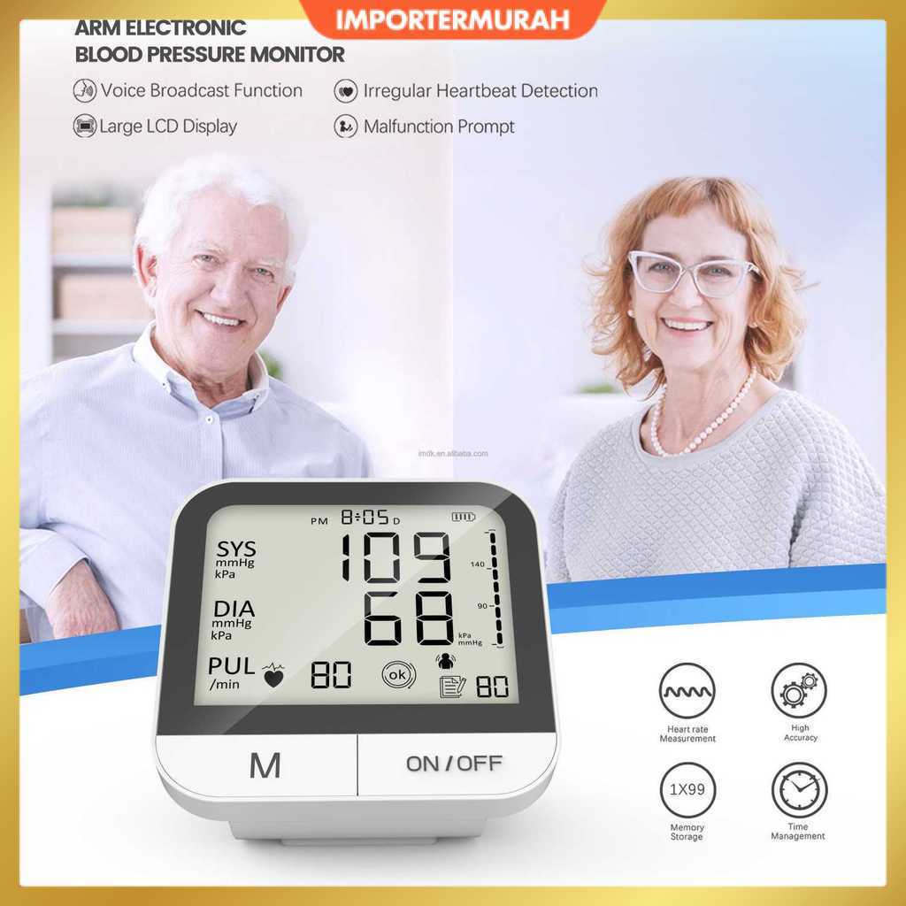 TaffOmicron Tensimeter Digital Pengukur Tekanan Darah English Voice - BMP-A7VL