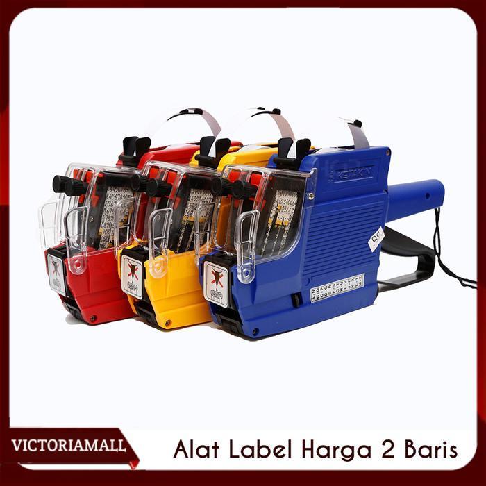 Alat Label Harga 2 Baris Huruf Angka Price Labeller  Murah Premium
