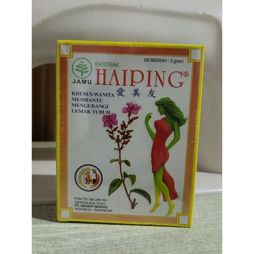 Jamu Pelangsing Haiping Khusus wanita isi 24 sachet/ Haiping Original BPOM