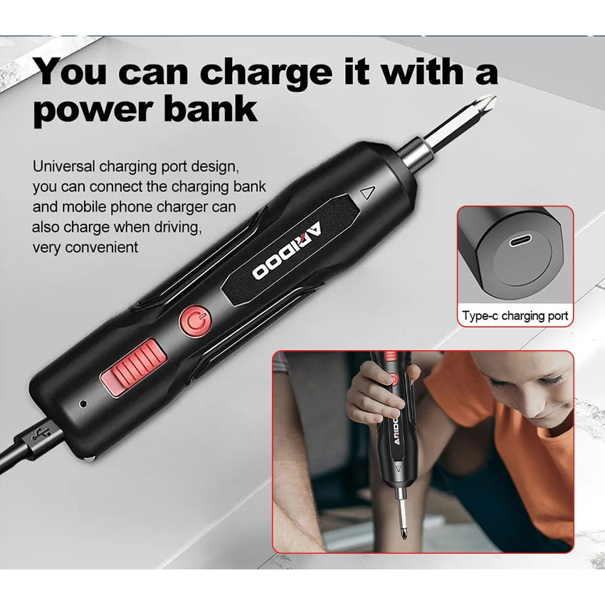 Mini Bor Listrik Cordless Obeng Elektrik Rechargeable Set Alat Ukir Poles Gerinda Mini USB Portable