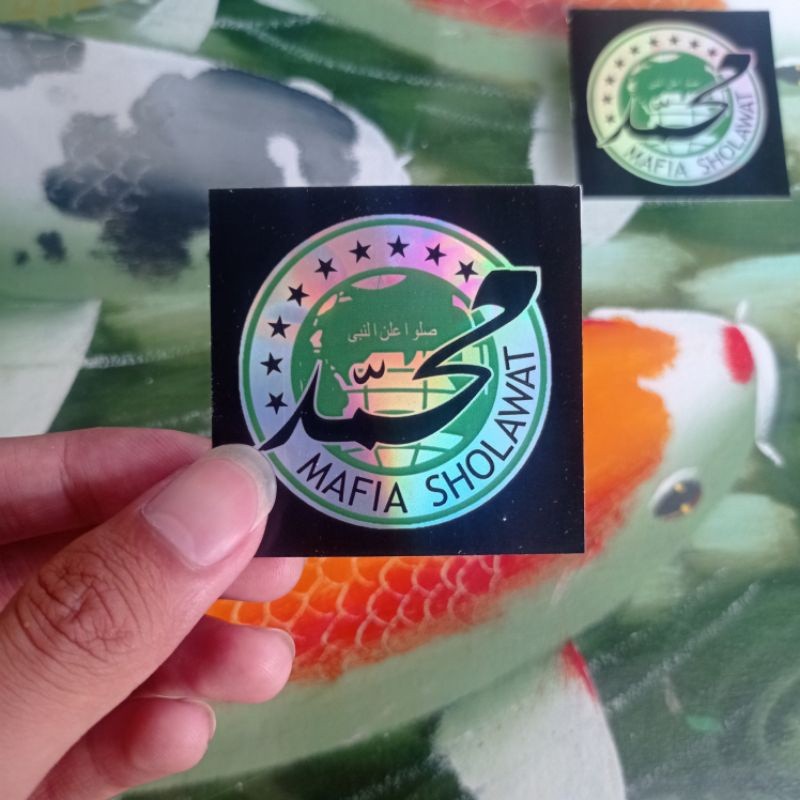 JDM Project 4 - (Minimal Order 10 pcs) Stiker Mafia Shalawat Hologram Vynil