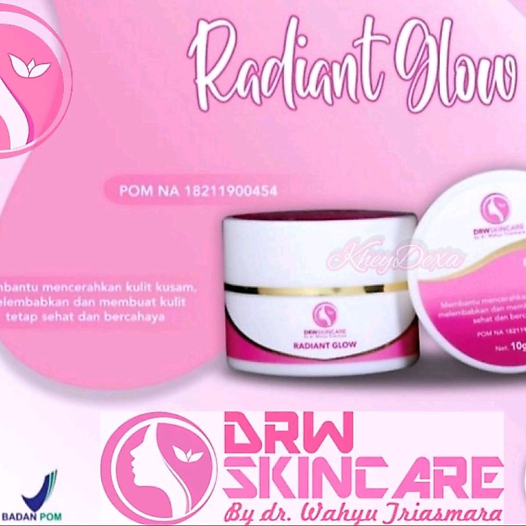 Krim Malam Pemutih Glowing DRW SKINCARE Radiant Glow Cream Original BPOM Berminyak Berjerawat