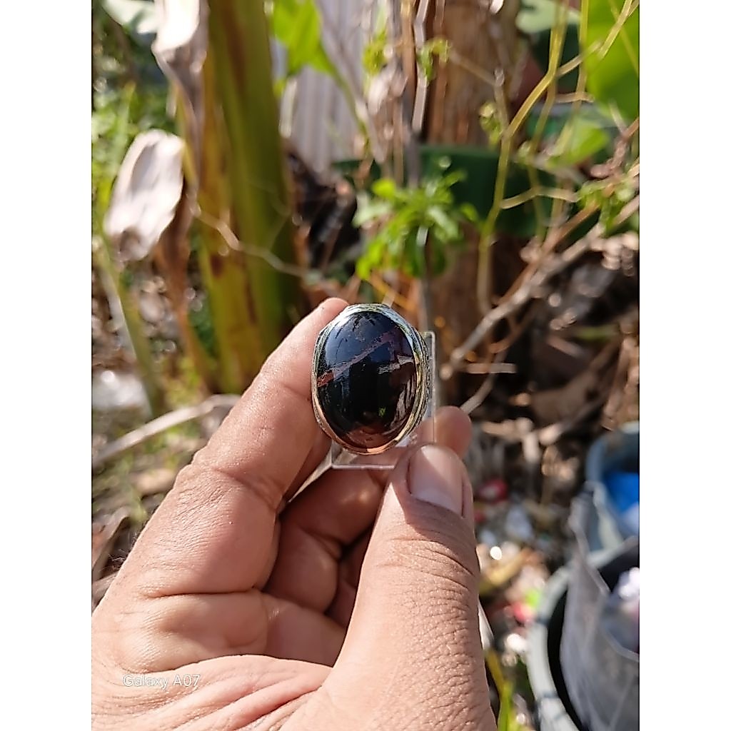 CINCIN NATURAL BATU BADAR BESI MERAH KEBUMEN