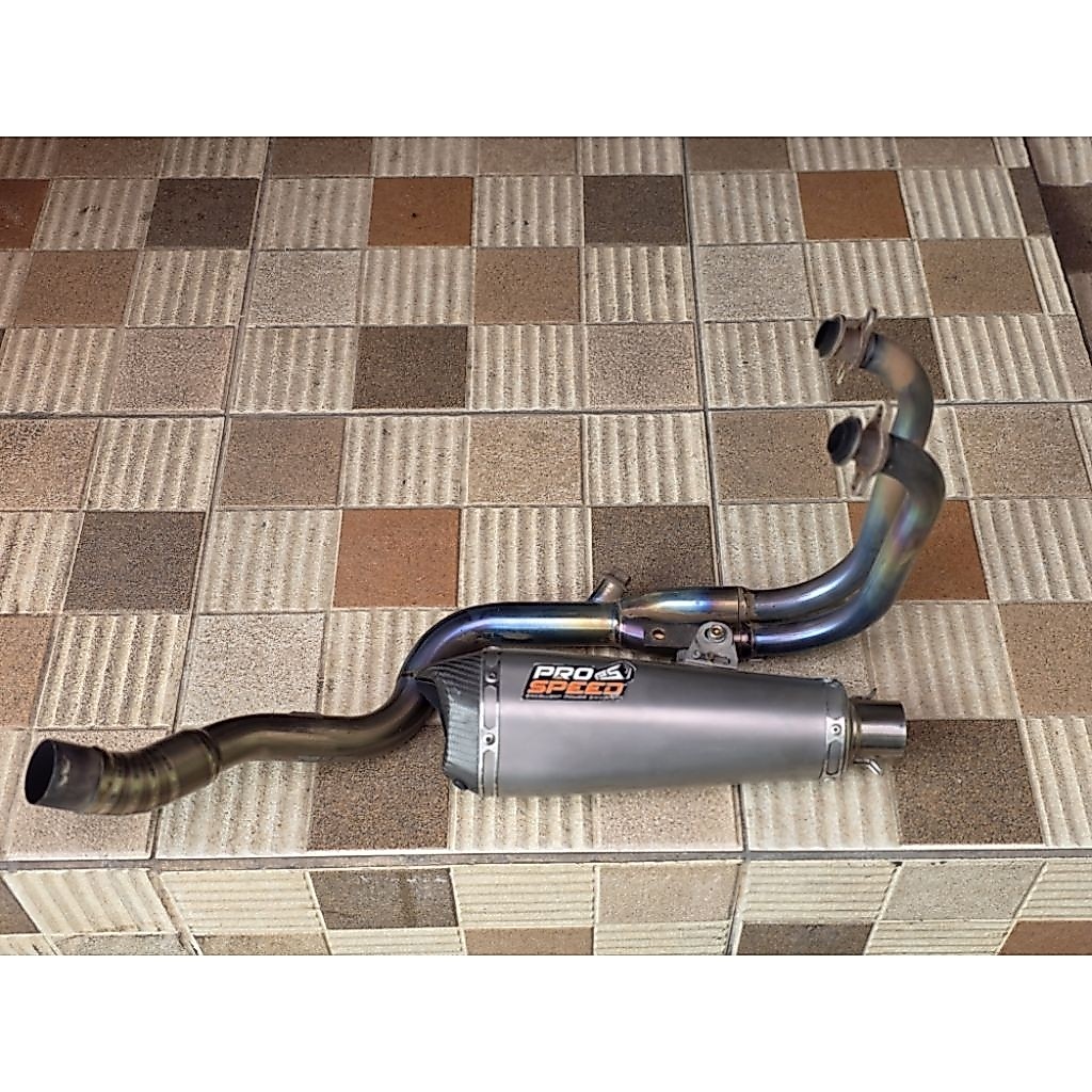 Knalpot Pro Speed Header R9 H2 Titanium Ninja 250 Fi old