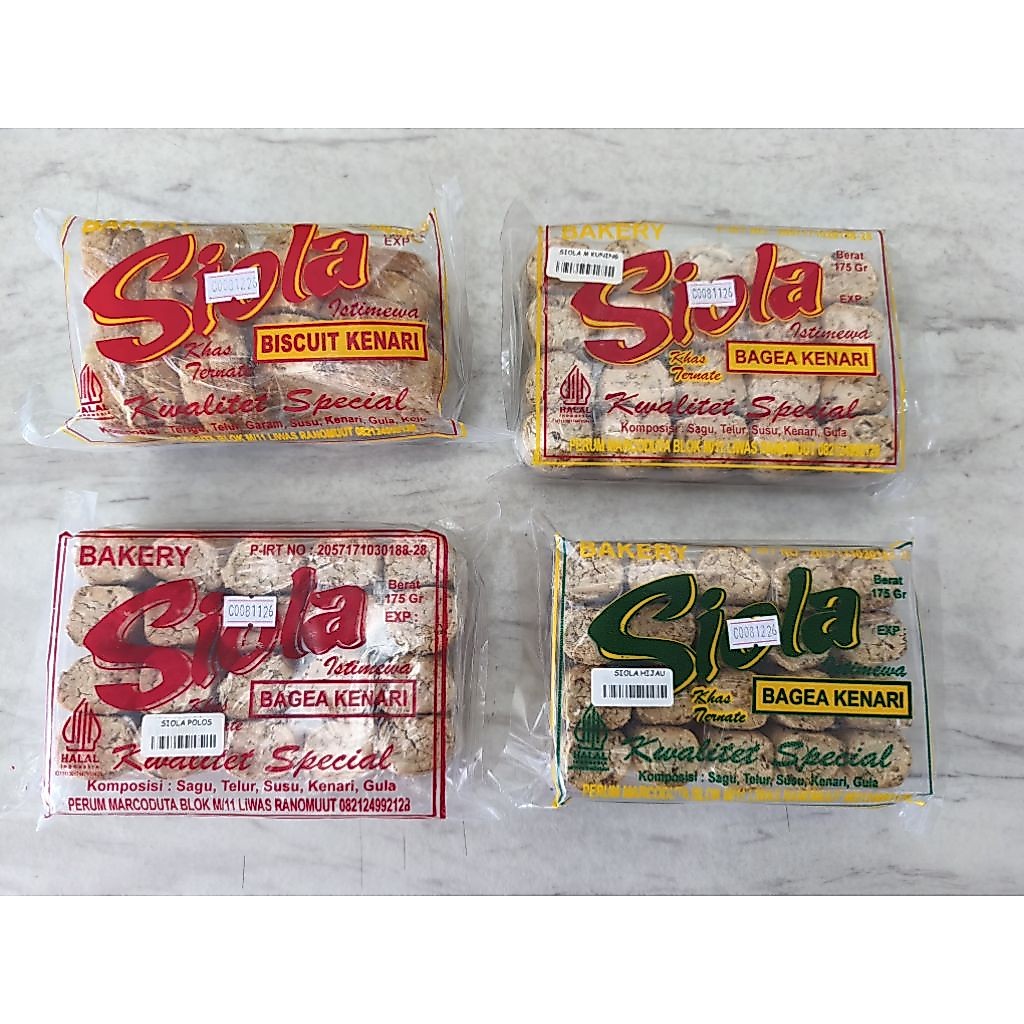 Bagea Kenari Siola 175g khas Ternate Sulawesi Utara