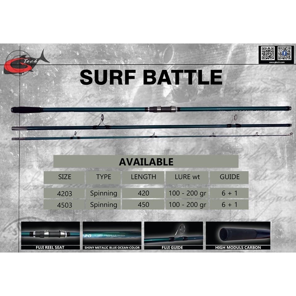 Rod SPINNING GTECH SURF BATTLE