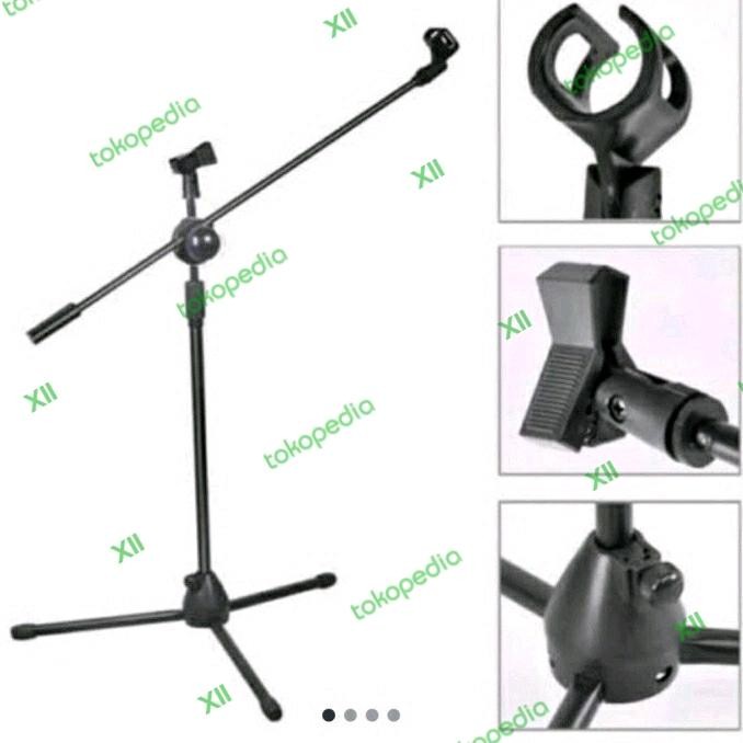 STAND MiC ~ TRiPOD HOLDER MiCROPHONE PRO 2 CLiP