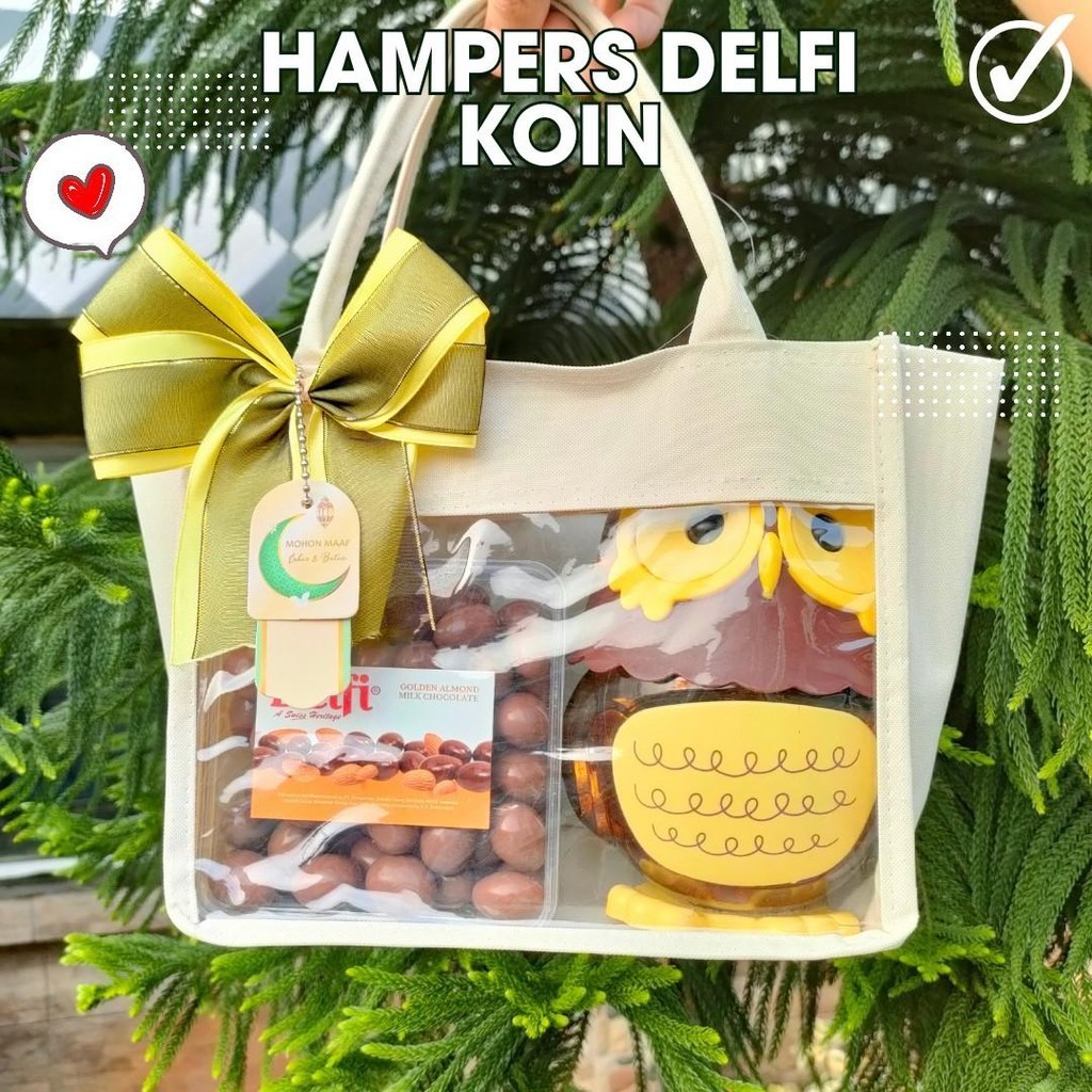 

Hampers Coklat Idul Fitri Delfi Koin - Parcel Cokelat Delfi
