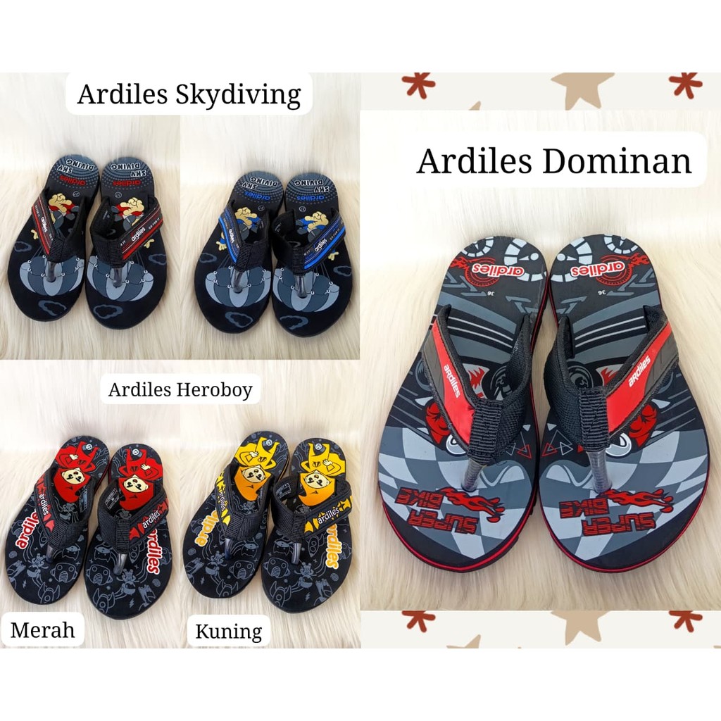 Sandal Jepit Anak Laki Laki Sandal Anak Anak Cewek Cowok Ringan ARDILES FO-HEROBOY-T | ARDILES DOMIN