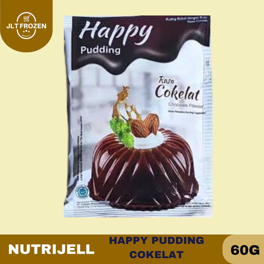 

Nutrijell Happy Pudding Rasa Cokelat / Stroberi / Vanila / Taro 60g 1 PCS
