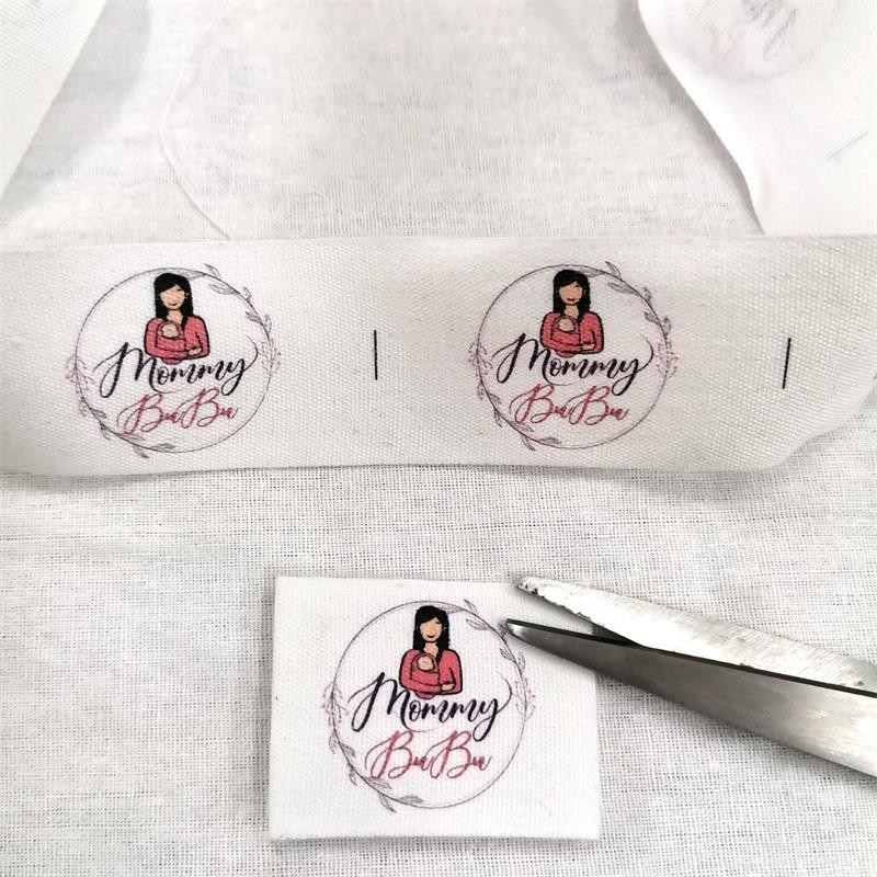 

30X60mm Custom Cotton Labels Clothing Private Brand Tag Handmade Personalize Labels Cotton Color Print Logo Brand Labels