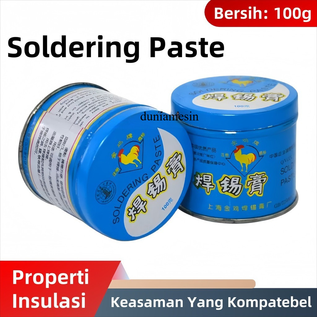 Paste Solder 100g  timah soldering paste lotfett flux minyak  solder timah cari solder paste