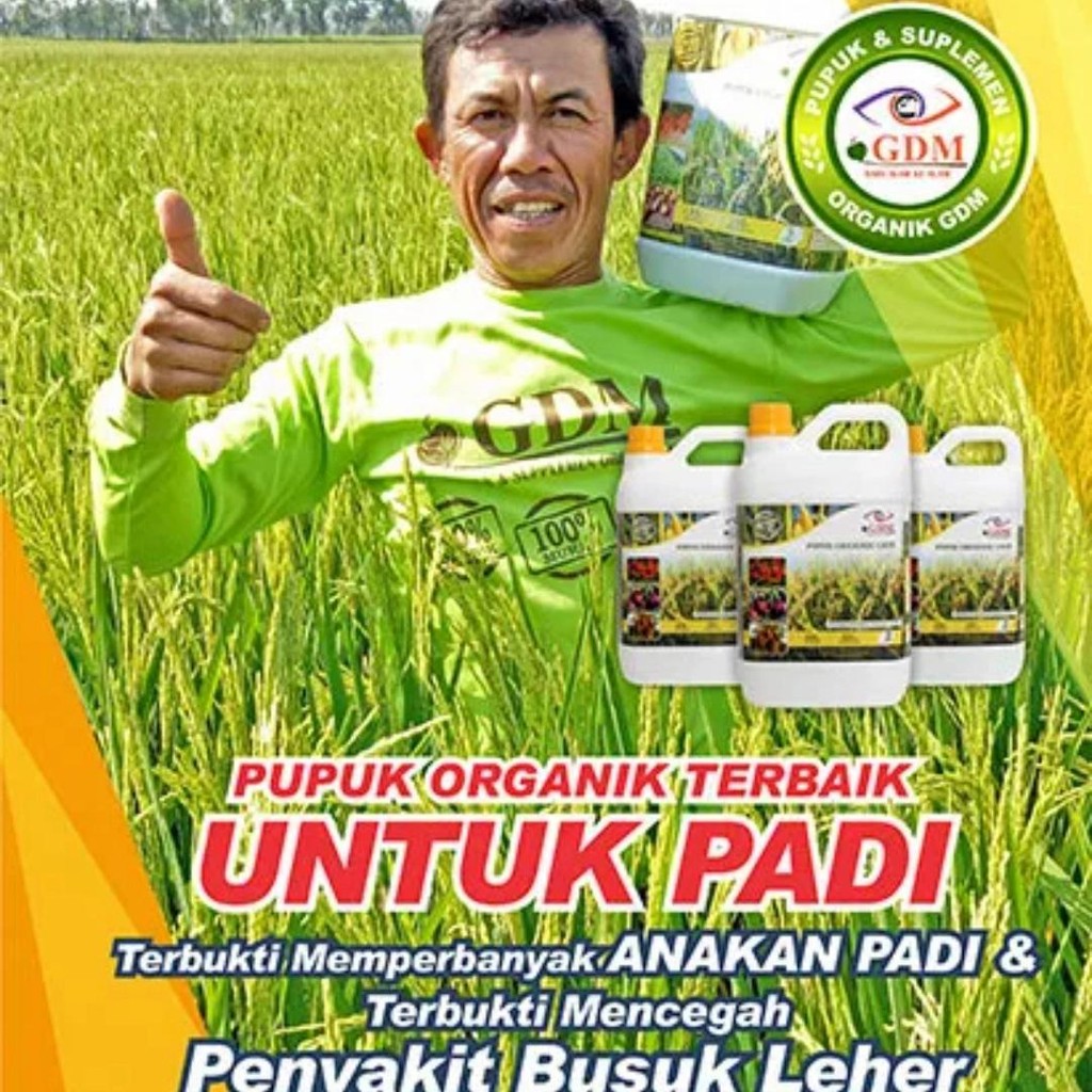 Pupuk Organik Cair GDM pangan untuk PADI - 1 liter