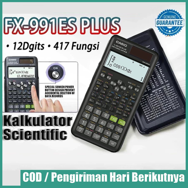 

Kalkulator Scientific Casio ilmiah FX-991EX/991ES-Plus Calculator Scientific Casio Kalkulator Casio Scientific 417 Fungsi/Dua Sumber Tenaga Baterai Dan Tenaga Matahari/40 Konstanta Rumus