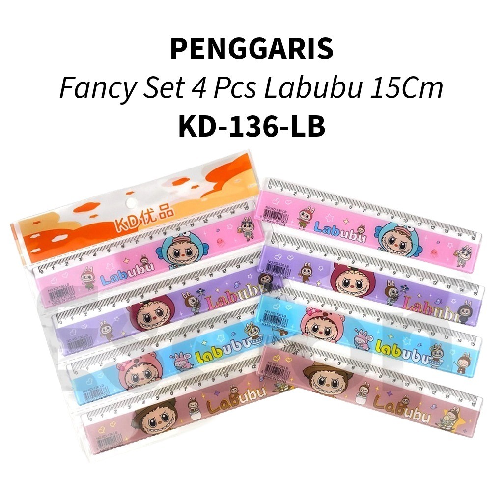 

❤️️1buah Penggaris 15cm KD-136 LB / Penggaris 15 cm Fancy Karakter❤️️