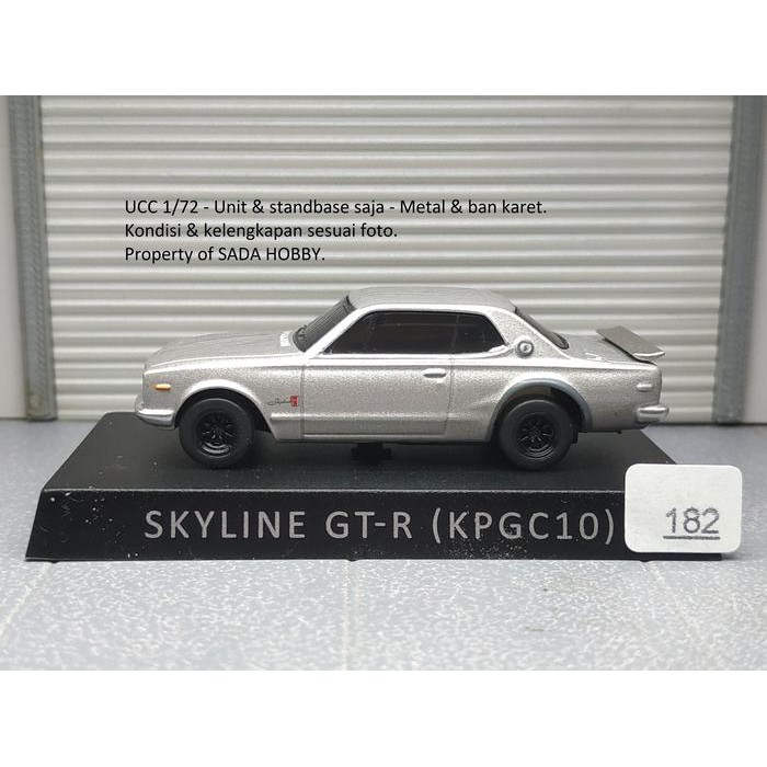 Diecast UCC 1/72 Nissan Skyline 2000GT-R  KPGC10 Hakosuka Silver