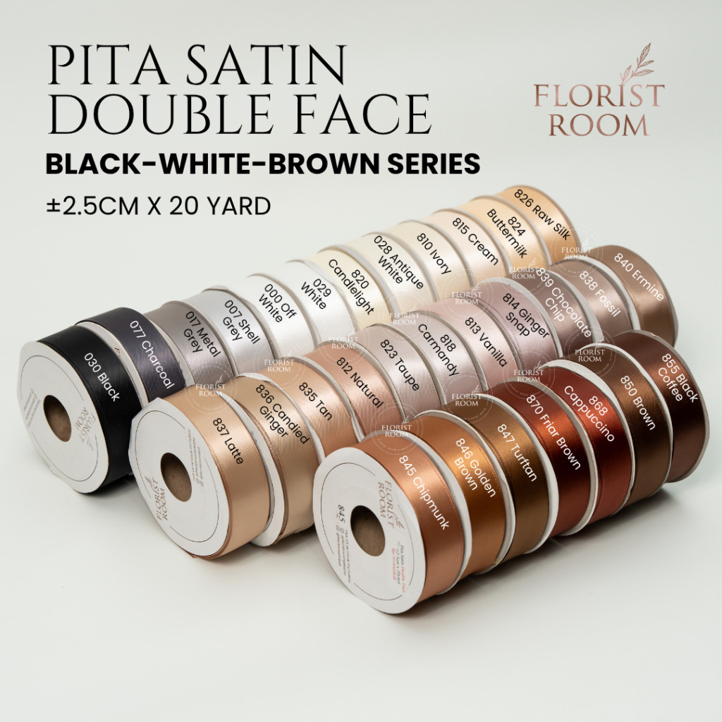 

Pita Satin Double Face ±2.5cm x 20yard - Ribbon - Gift - Hampers