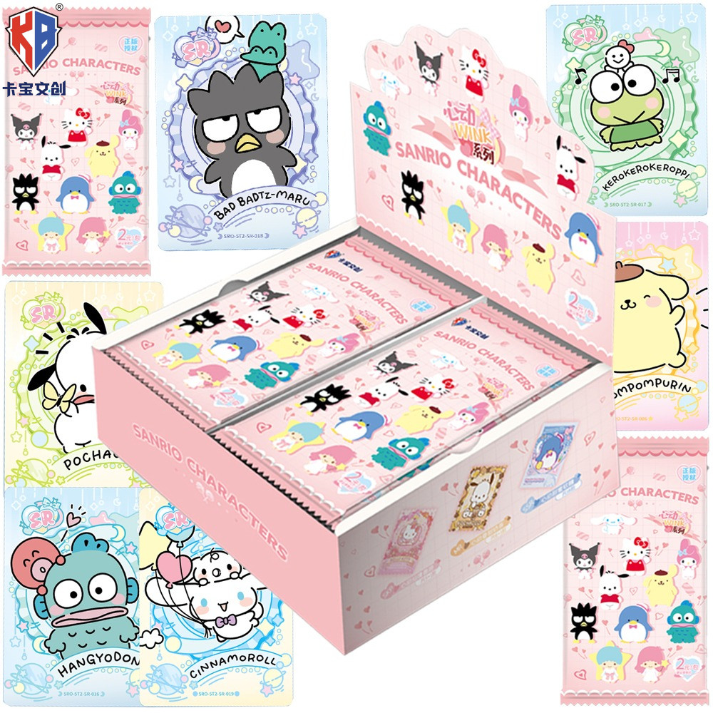 

Kabao Sanrio Collection Card Popular Cute Star Cinnamoroll Fans Favorite Characters Smearing Card Boys and Girls Treasure Gift
