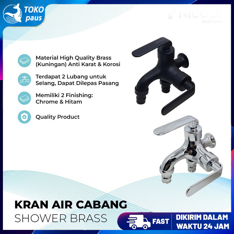 Model 3 Cabang Kran Tembok kran cabang 3 Stainless /kran 3 cabang Mandi Kran Shower/Sus304 Kran Kama