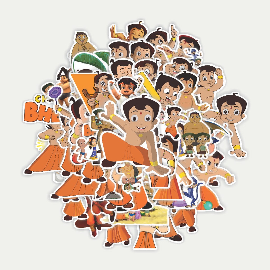 

Sticker Pack Stiker Kartun Choota Bheem Dekorasi Lucu Kreatif untuk Notebook, Skateboard, HP