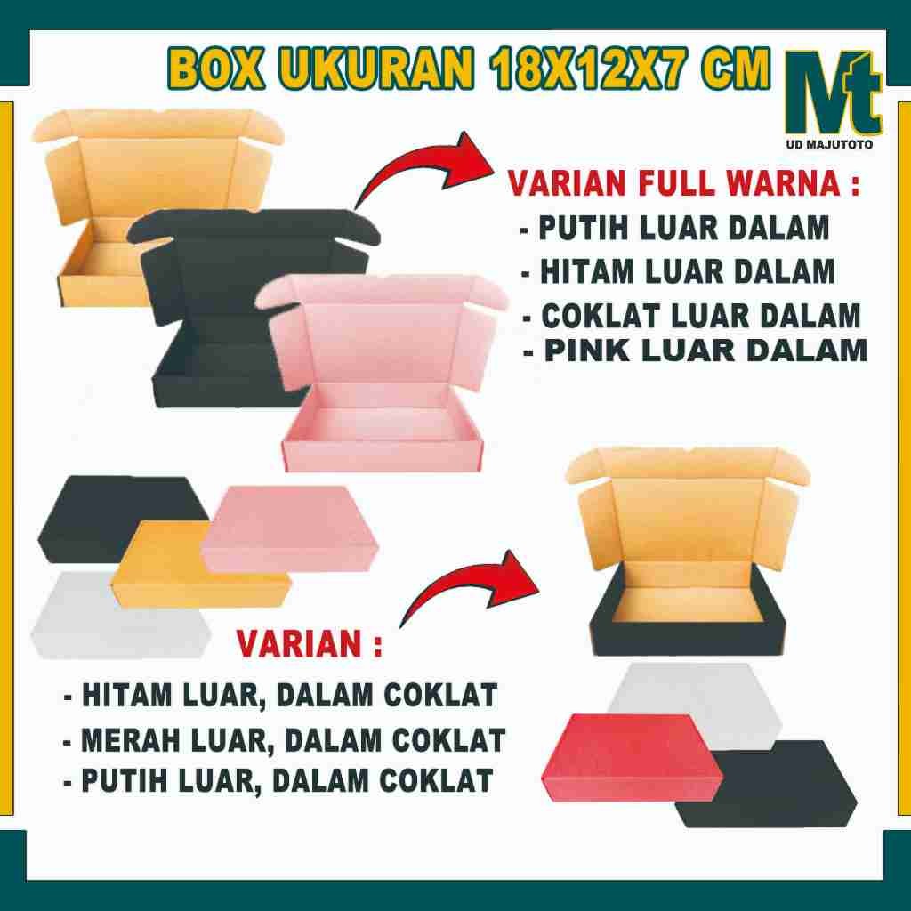 

Box 18X12x7 Cm / Box Lipat Samping / Box Dompet / Karton Polos