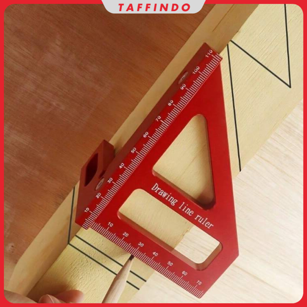 

Penggaris Siku Segitiga Siku Multi-Angle Woodworking Ruler - TO992