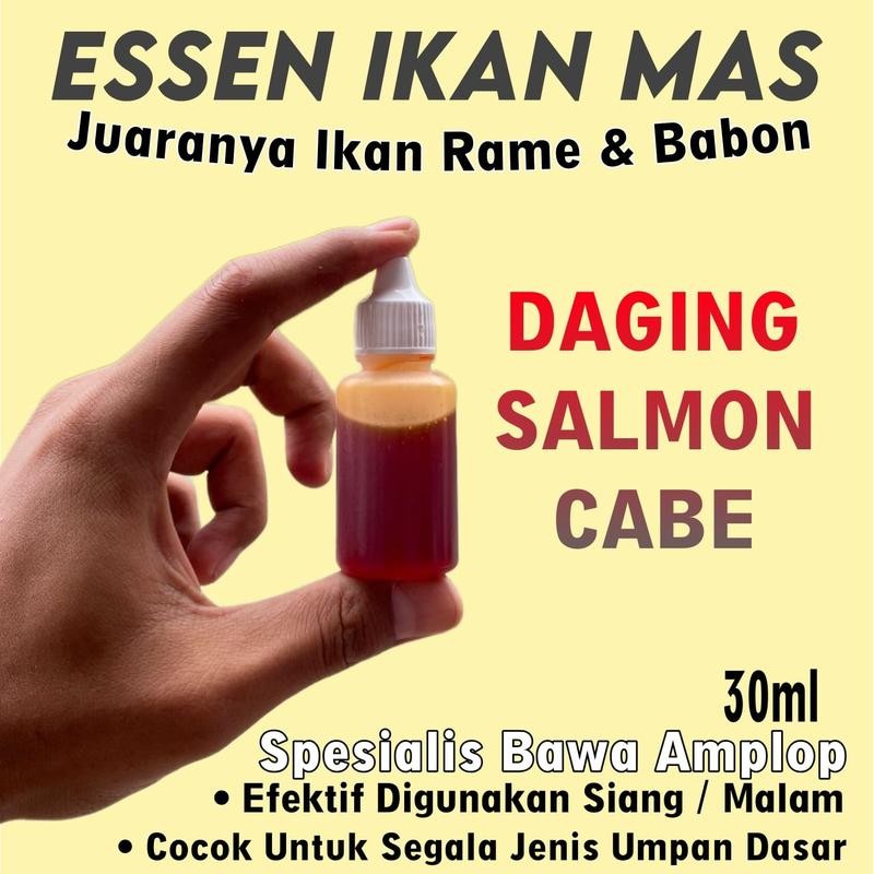 Essen Oplosan Daging Salmon Cabe, Essen Paling Gacor Buat Target Ikan Mas RAME & IKAN BALAP