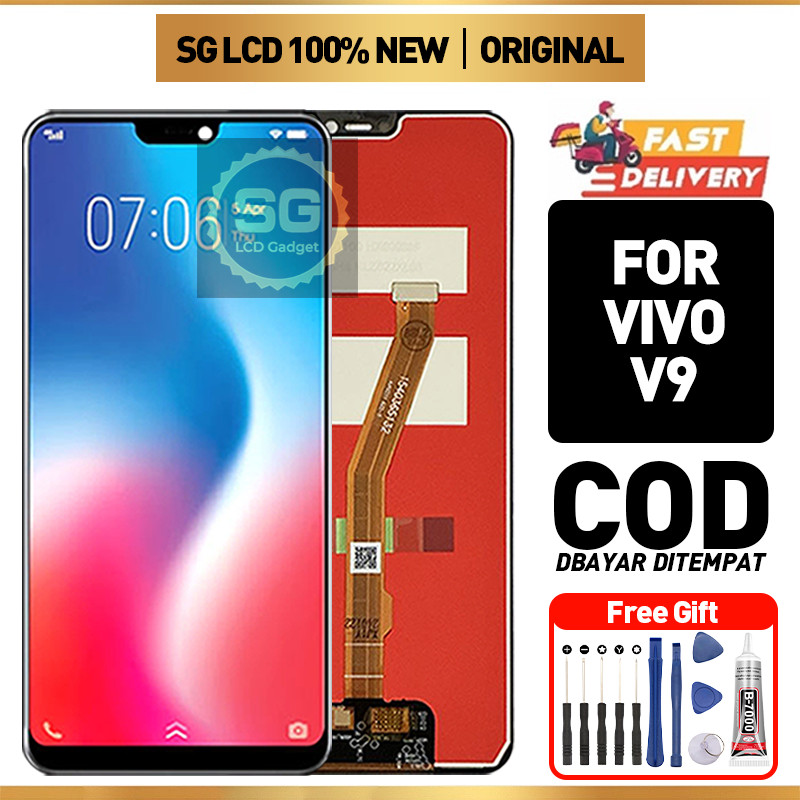 LCD VIVO V9 Original Touchscreen Fullset Asli Ori Compatible For Glass Touch Screen Digitizer