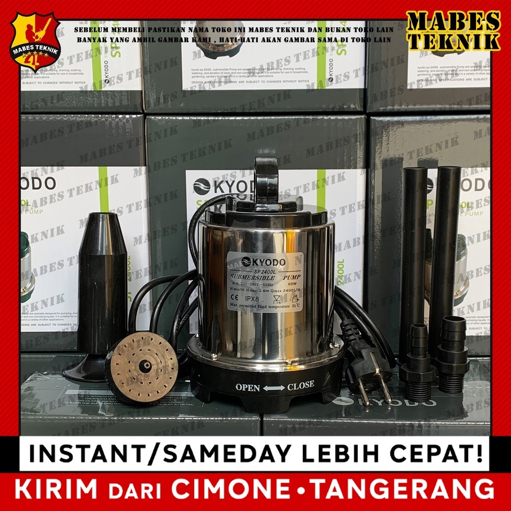 KYODO SP2400L / SP 2400 / SP 2400L - POMPA CELUP / SUBMERSIBLE PUMP - POMPA KOLAM IKAN SIRKULASI