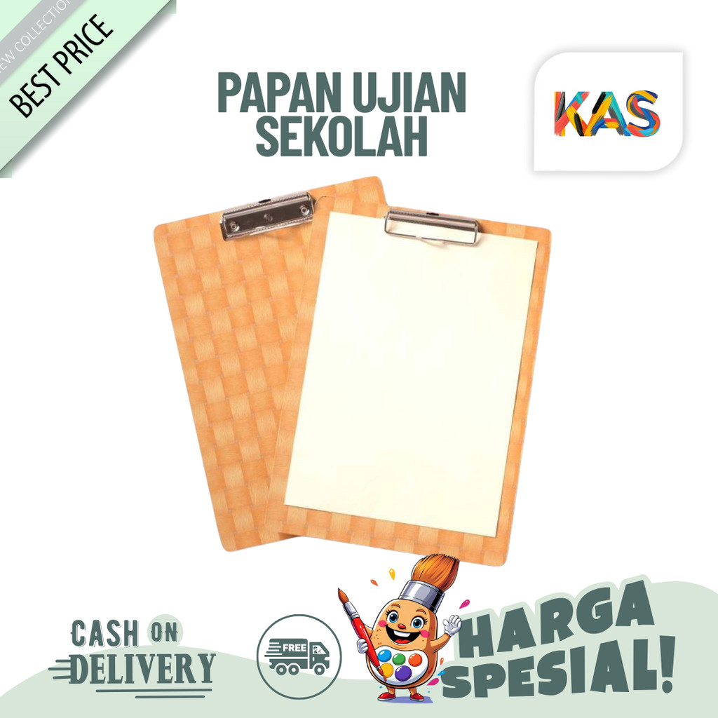 

Papan Ujian Clip Board Kayu Grand Ukuran A4 - Satuan