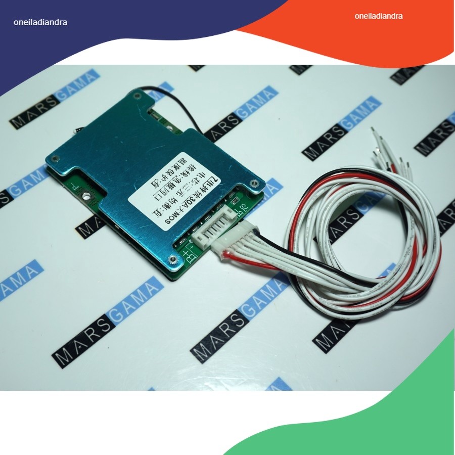 BMS 7S 30A 24V 29.4V lithium 3.7v 18650 with Balance SAME PORT
