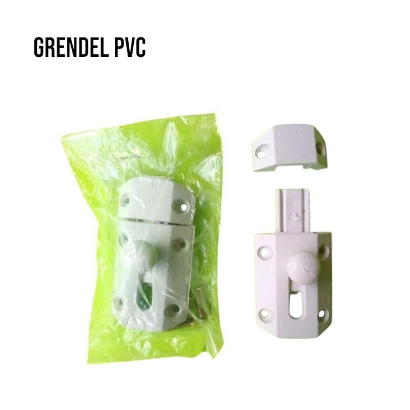 Grendel Pvc Putih / Slot pintu Pvc /Slot Jendela Pvc