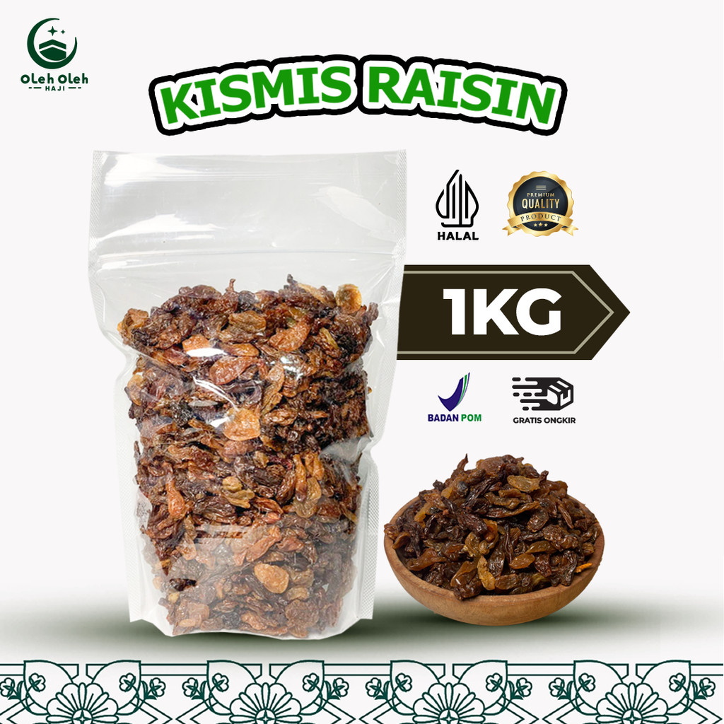 

KISMIS RAISIN 1KG TERMURAH / KISMIS ASAM MANIS OLEH OLEH HAJI DAN UMROH