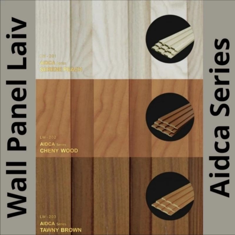 wpc wall panel laiv aidca series / panel dinding