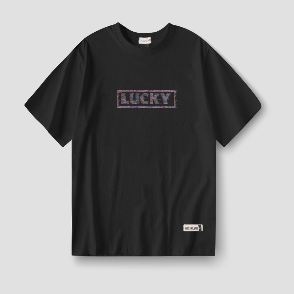 (COD) Lucky Light Candy - Lucky Pastel ( Black / T-Shirt )