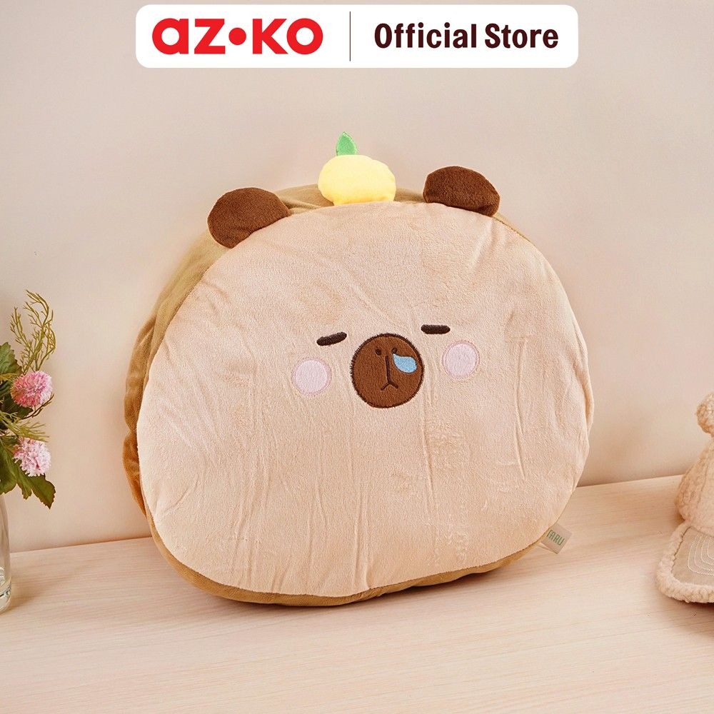 AZKO Ataru Bantal Tidur Capybara Round Pillow Bantal Empuk Perlengkapan Kamar Tidur Aksesoris Kasur
